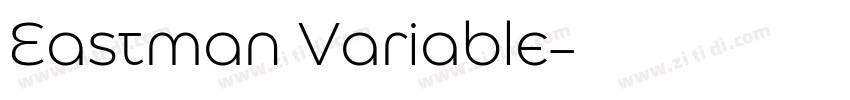 Eastman Variable字体转换